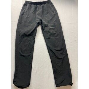 Mono B Medium Black High Rise Joggers‎ Pockets Cinched Ankle MB555 Athleisure